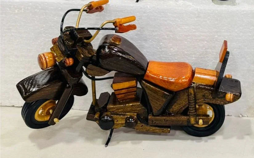 Wooden Minimalistic Bike Figurine